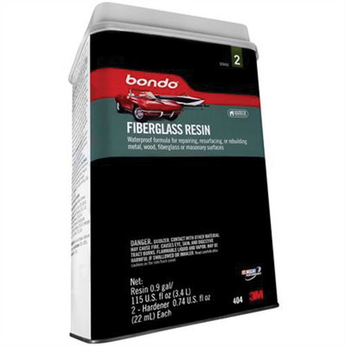 Dynatron Bondo 404 Fiberglass Resin, 1 gal Can, Clear, Liquid