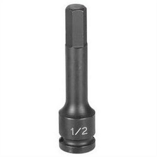 Grey Pneumatic 1/2" Drive x 13mm Hex Driver 4" Length Grey Pneumatic 1/2" Drive x 13mm Hex Driver 4" Length