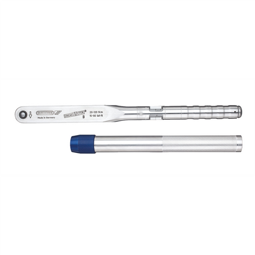 Gedore Torque Wrench DREMOMETER; Type BR; 1/2" Drive; 25-120 Nm, with ALU Extension Tube