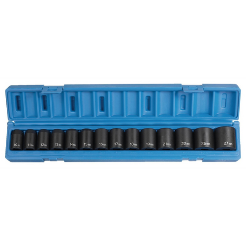 Grey Pneumatic 14PC STD MET SET 1/2" DR Grey Pneumatic 14PC STD MET SET 1/2" DR