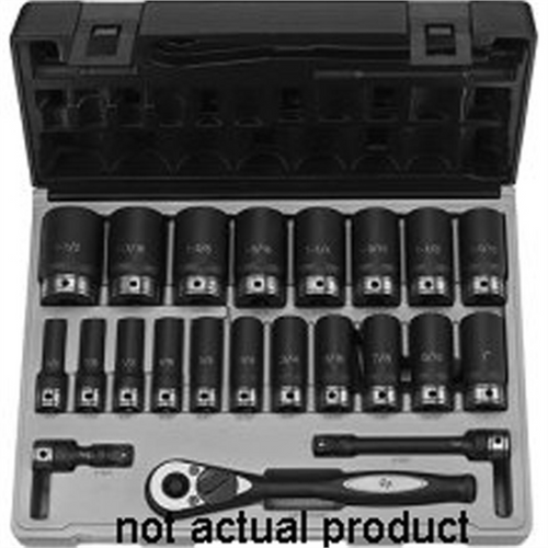 Grey Pneumatic 1/2" Drive x 7/16" Deep Duo-Socket - 6 Point