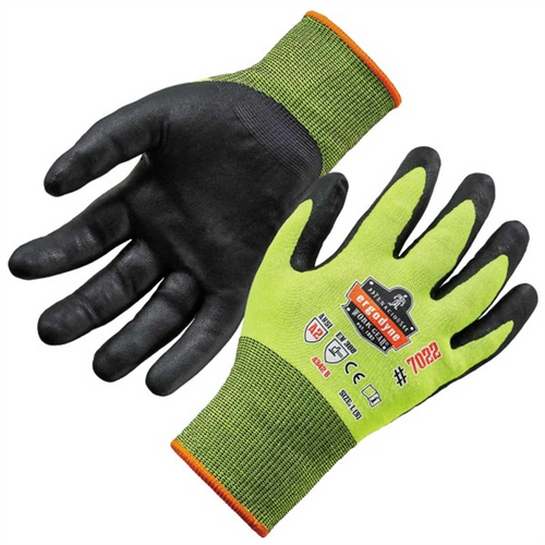 Ergodyne 7022 2XL Lime Nitrile-Coated Cut-Resis Gloves A2 DSX