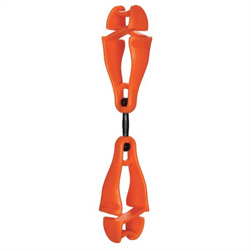 Ergodyne 3420 Orange Swivel Glove Clip Holder - Dual Clips Ergodyne 3420 Orange Swivel Glove Clip Holder - Dual Clips
