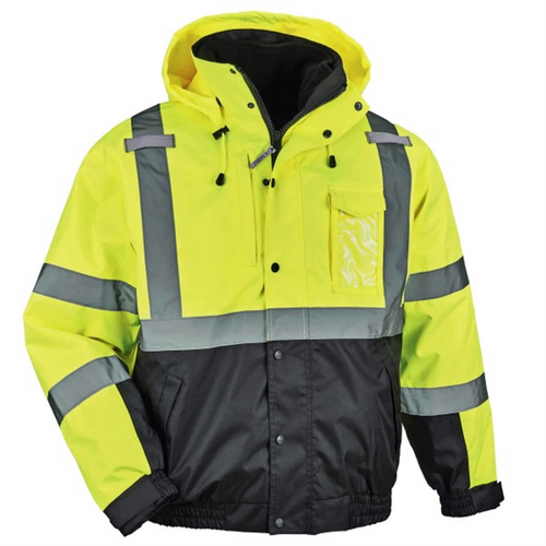 Ergodyne 8381 3XL Lime Type R Class 3 3-in-1 Bomber Jacket