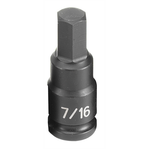 Grey Pneumatic SOC 7/16 3/8D IMP HEX MALE