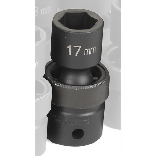 Grey Pneumatic SOC 17MM 1/2D IMP UNIV 6PT