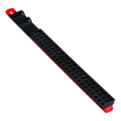 Ernst Mfg. 18" 78 Tool Magnetic Bit Bar - Black/Red