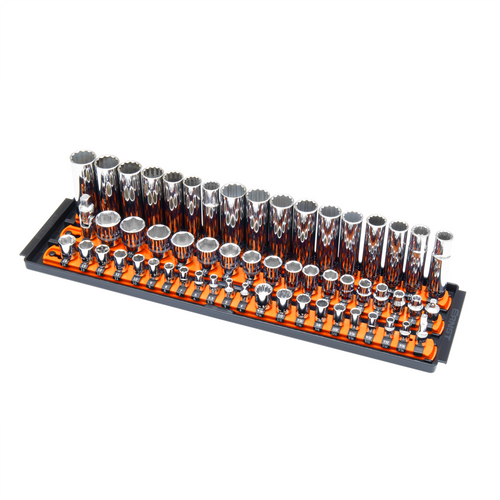 Ernst Mfg. 3 Rail Twist Lock Socket Boss 18", Orange- 1/4", 3/8" & 1/2"