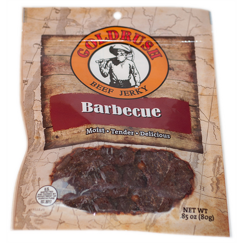 Gold Rush Jerky Sweet Barbecue 2.85 oz. Beef Jerky - 12 Count (3 lbs.)