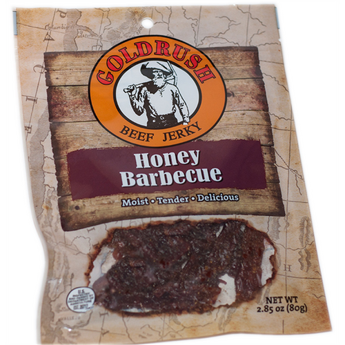 Gold Rush Jerky Honey Barbecue 2.85 oz. Beef Jerky - 12 Count (3 lbs.)