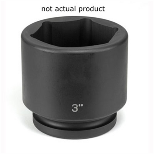 Grey Pneumatic SOC 2-1/2 1"D IMP 6PT BLK