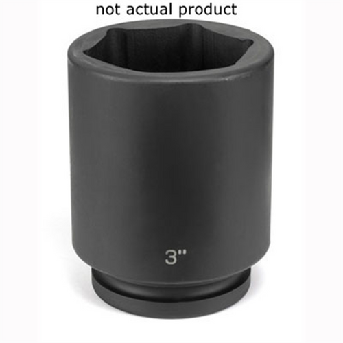 Grey Pneumatic SOC 2-5/8 1"D IMP 6PT DP BLK