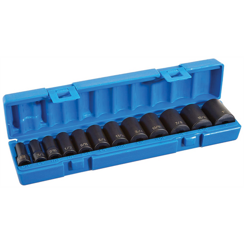 Grey Pneumatic 3/8" Drive 12 Piece Semi Deep Fractional Set Grey Pneumatic 3/8" Drive 12 Piece Semi Deep Fractional Set