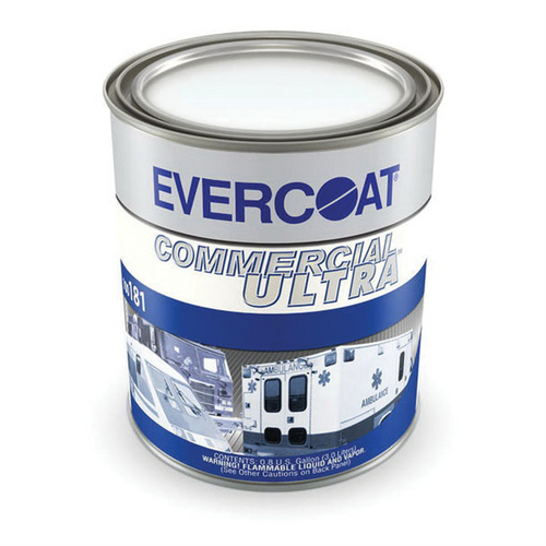 Fibre glass Evercoat Commercial Ultra 100181 Body Filler, 3 L Can, White, Liquid