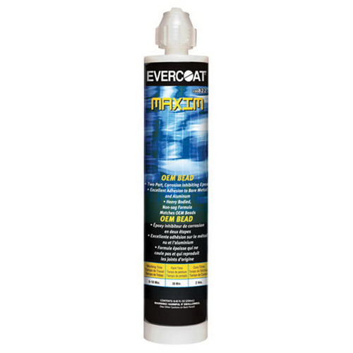 Fibre glass Evercoat MAXIM 100822 OEM Bead Type Seam Sealer, 250 mL Cartridge, Paste, Beige