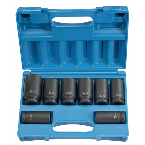 Grey Pneumatic 3/4"DR 8PC DP METR