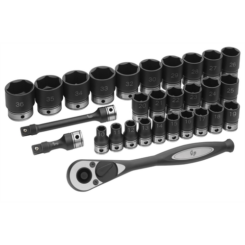 Grey Pneumatic 1/2" Dr. 29pc Metric Duo-Socket Set - 6 Pt. Grey Pneumatic 1/2" Dr. 29pc Metric Duo-Socket Set - 6 Pt.