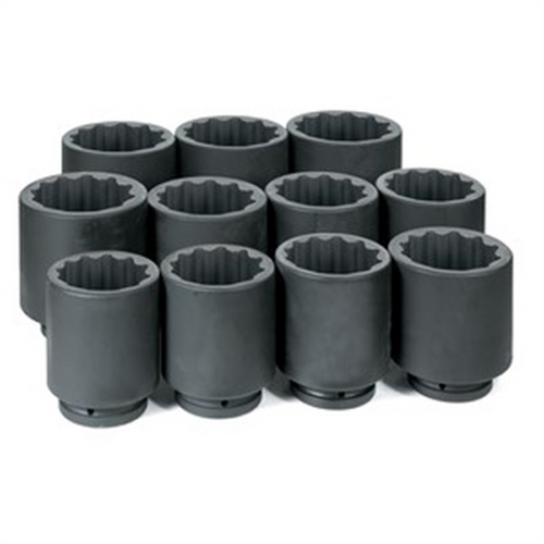 Grey Pneumatic 1DR 11PC DEEP METRIC SET 76MM TO 115MM