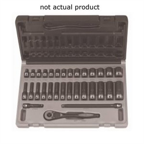 Grey Pneumatic 1/4" Drive x 1/4" Deep Duo Socket - 12 Point