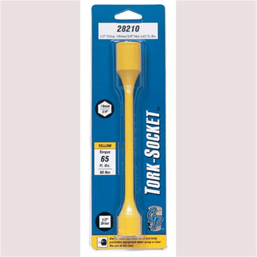 Grey Pneumatic SOC 19MM 1/2D IMP TRQ 6PT YEL 65FTLB