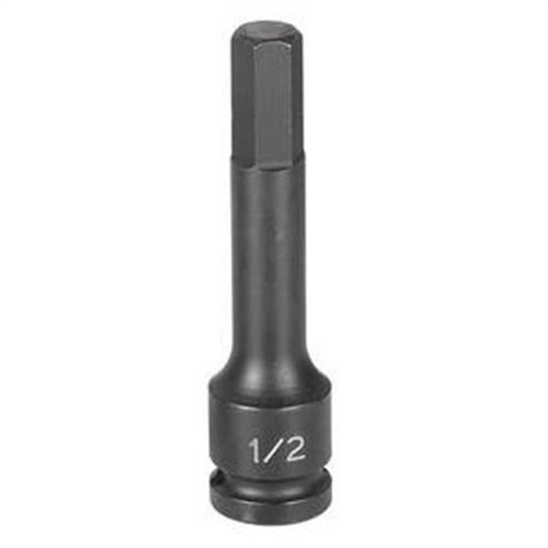 Grey Pneumatic 1/2" Drive x 7mm Hex Driver 4" Length