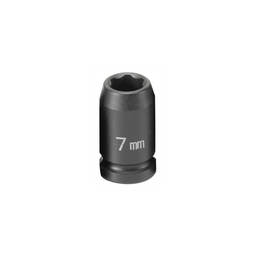 Grey Pneumatic SOC 7MM 1/4D IMP 6PT