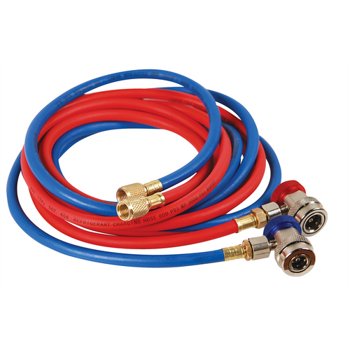 FJC R-134a Premium Charging Hose and Coupler Set