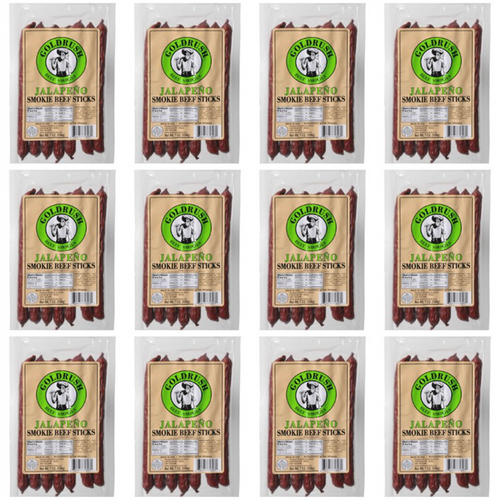 Gold Rush Jerky Jalapeno 7 oz. Beef Sticks - 12 Count (5.25 lbs.)
