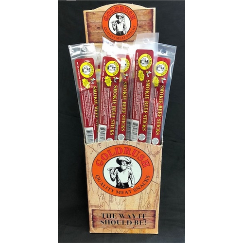 Gold Rush Jerky Honey BBQ 1 oz. Wrapped Beef Sticks - 48 Count (5 lbs.)