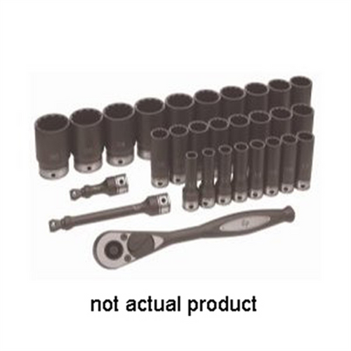 Grey Pneumatic 1/2" Drive x 17mm Deep Duo-Socket - 12 Point Grey Pneumatic 1/2" Drive x 17mm Deep Duo-Socket - 12 Point