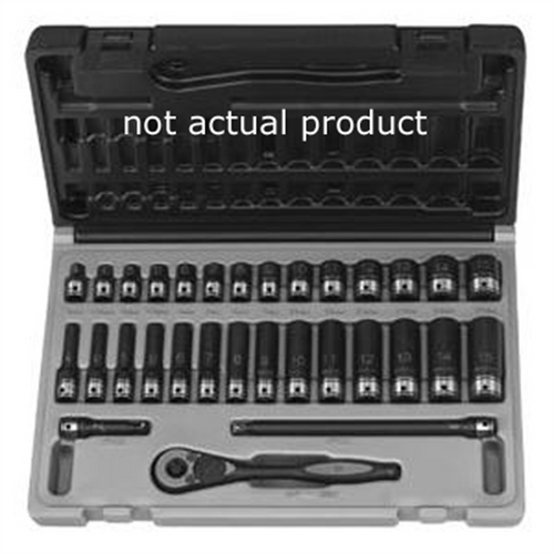 Grey Pneumatic 1/4" Drive x 13mm Standard Duo-Socket -12 Point