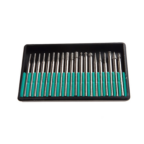Forney Industries Diamond Point Set with 1/8 in Shank, 20-Piece