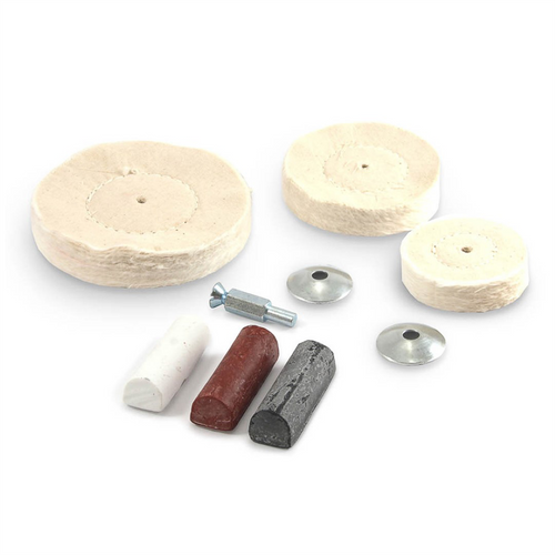 Forney Industries Buffing Kit, Drill Mounted, 7-Piece