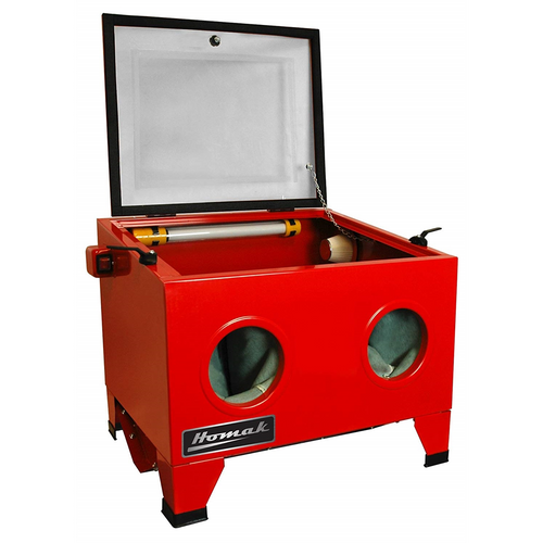 Homak Manufacturing 23" Table Top Abrasive Blast Cabinet, Red