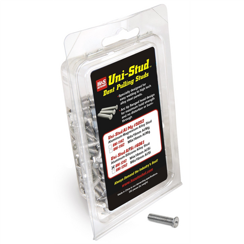 H&S AutoShot UNI-1242 Aluminum Stud Dent Pull M4 x 16mm Al/Si #6061 Alloy (250-Pack) H&S AutoShot UNI-1242 Aluminum Stud Dent Pull M4 x 16mm Al/Si #6061 Alloy (250-Pack)