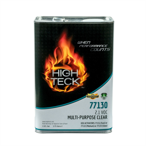 High Teck Products 77130-1 Multi-Purpose Clearcoat, 1 gal, Clear, Liquid, 2.1 lb/gal VOC, 4:1 Mixing High Teck Products 77130-1 Multi-Purpose Clearcoat, 1 gal, Clear, Liquid, 2.1 lb/gal VOC, 4:1 Mixing
