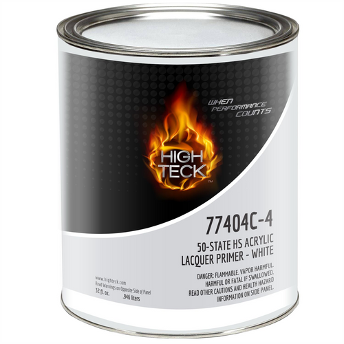High Teck Products 77404C-4 50-State High Solids Acrylic Lacquer Primer-white-QT High Teck Products 77404C-4 50-State High Solids Acrylic Lacquer Primer-white-QT
