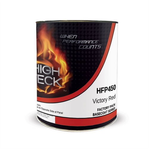 High Teck Products HFP450-4 Series HFP National Rule Urethane Basecoat, 1 qt, Victory Red, 6.8 lb/gal VOC