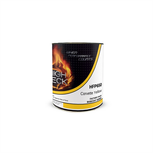 High Teck Products HFP650-1 Series HFP National Rule Urethane Basecoat, 1 gal, Corvette Yellow, 6.8 lb/gal VOC