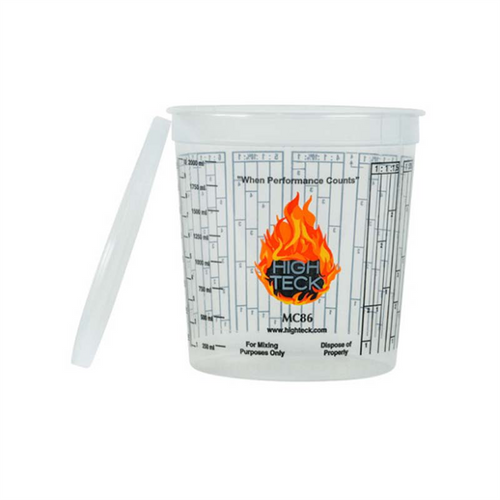 High Teck Products MC86 Mixing Cup, 2.5 qt, Polypropylene