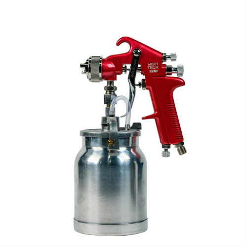 High Teck Products T510 Suction Feed Spray Gun, 1.8 mm Nozzle, Stainless Steel, Ergonomic Handle