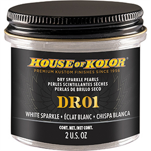 House Of Kolor DR01-C01 DR Series Dry Pearl, 2 oz Can, White Sparkle
