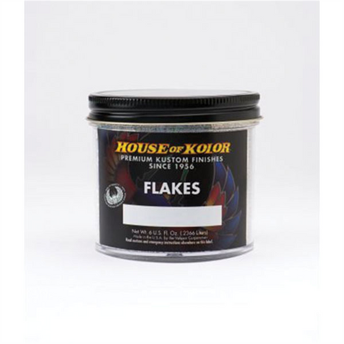 House Of Kolor F15-C01 F Series Dry Flake, 6 oz Can, Silver, 1/64th Hex