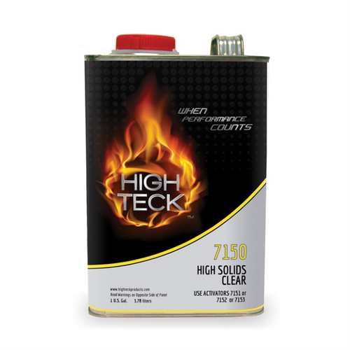 High Teck Products 7150-1 High Solids Universal Urethane Clear, 1 gal, Clear, Liquid, 4.7 lb/gal VOC, 4:1 Mixing