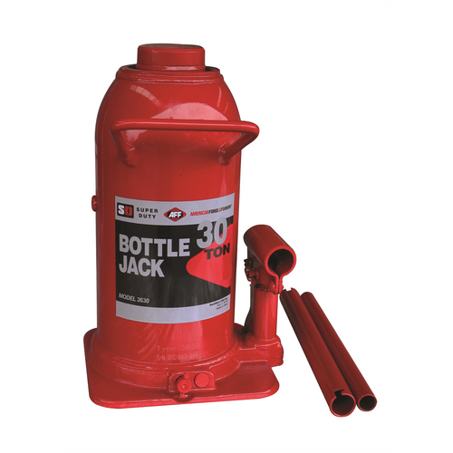 American Forge & Foundry AFF - Bottle Jack - 30 Ton Capacity - Manual - SUPER DUTY