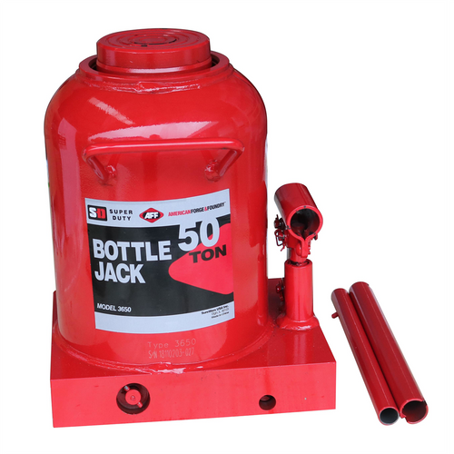 American Forge & Foundry AFF - Bottle Jack - 50 Ton Capacity - Manual - SUPER DUTY