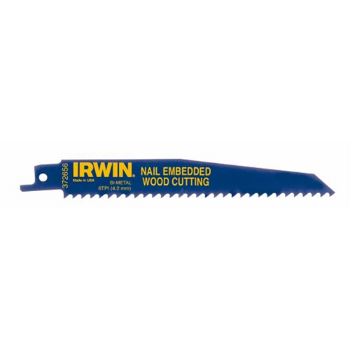 Irwin Industrial Recip Saw Blades 6" 6TPI 5pk Irwin Industrial Recip Saw Blades 6" 6TPI 5pk