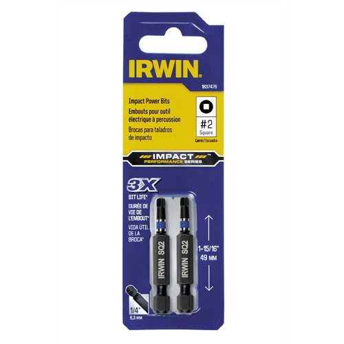 Irwin Industrial Phillips Impact Bit No. 2 Square
