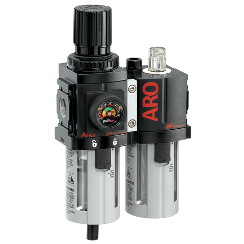 Ingersoll Rand 3/8" Piggyback Filter/Regulator/Lubricator Ingersoll Rand 3/8" Piggyback Filter/Regulator/Lubricator