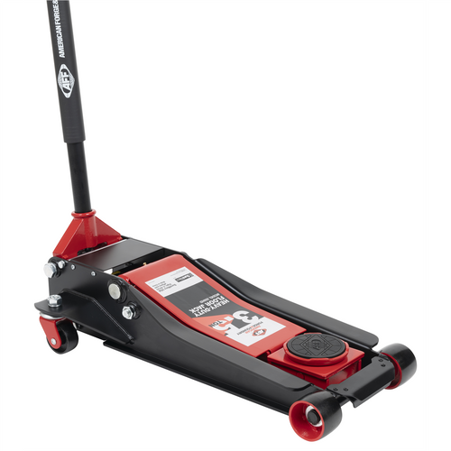 American Forge & Foundry AFF - Service Jack - 3.5 Ton Capacity - Lightning Lift - Short Chassis - 1 pc Handle - 3.75" Min H to 20.5" Max H - Heavy Duty